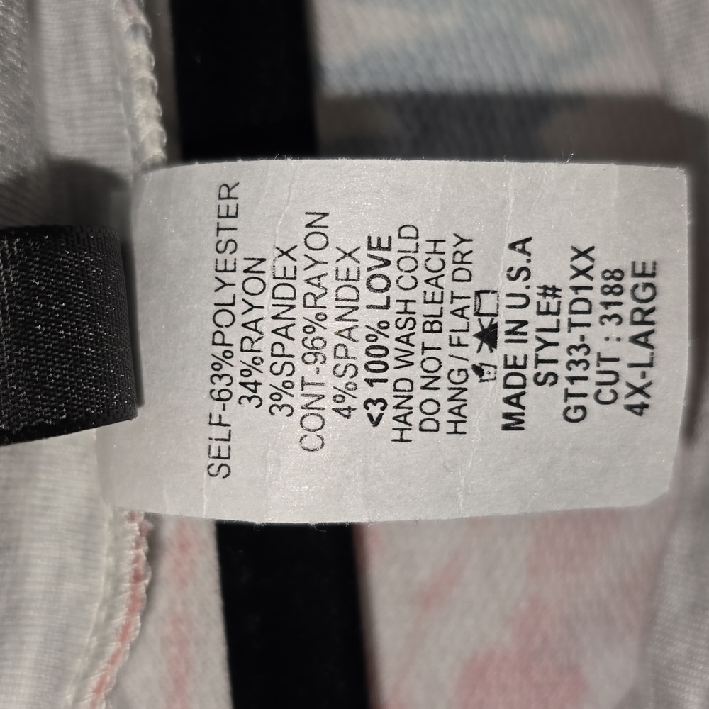 Glitzy Girlz Vibrant Tie-Dye Tank Top Womens Size 4x - Picture 6 of 9